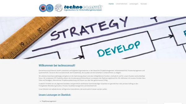 Website Screenshot: Peter Klenner KG. Gesellschaft m.b.H. Technoconsult - technoconsult Klenner GmbH - Wirtschaftsingenieurwesen - Date: 2023-06-14 10:45:39