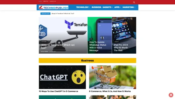 Website Screenshot: Techno Publish - Techno Publish - Time For Tech News - Date: 2023-06-26 10:23:02