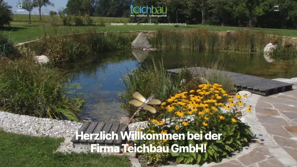 Website Screenshot: Teichbau GmbH - Teichbau GmbH - Date: 2023-06-26 10:23:02