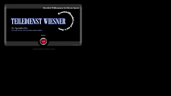 Website Screenshot: Teiledienst Wiesner - Startseite Wiesner Ersatzteilhandel - Date: 2023-06-26 10:23:02