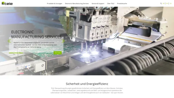 Website Screenshot: TELE Automation Components - Home - Tele Haase - Date: 2023-06-14 10:45:42