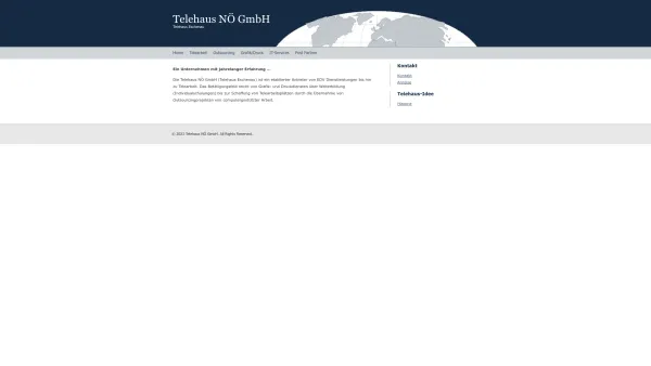 Website Screenshot: Telehaus NÖ GmbH - Telehaus NÖ GmbH - Date: 2023-06-15 16:02:34