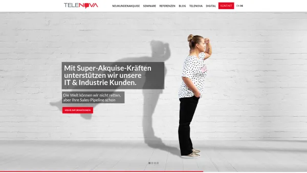 Website Screenshot: TELENOVA Telefon-Marketing Training GmbH - Telenova Marketing & Training | Ihre Nummer 1 in IT & Industrie - Date: 2023-06-26 10:23:05