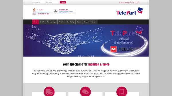 Website Screenshot: Telepart Malbüchervertrieb Bolinger ServControl - TelePart - Your specialist for smartphones & tablets - Date: 2023-06-26 10:23:05
