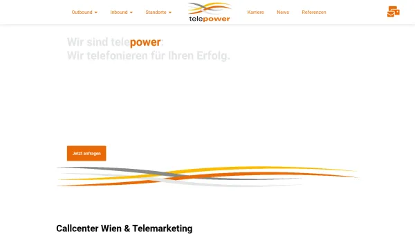 Website Screenshot: Callcenter Telepower Elfriede Herrgesell - Telepower - Ihr Callcenter und Telemarketing in Wien - Date: 2023-06-26 10:23:05