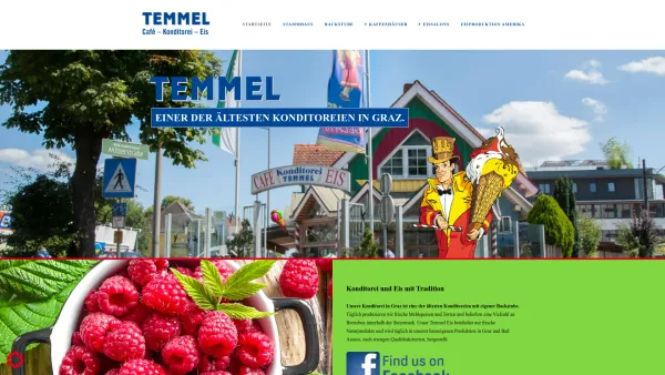 Website Screenshot: Karl to Charly Temmel! - Café-Konditorei-Eis Temmel :: Graz, Wien, Los Angeles, Bad Aussee, Leibnitz, Velden - Date: 2023-06-15 16:02:34