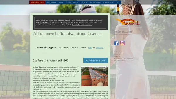 Website Screenshot: Girg Schermann Tennis Arsenal - Willkommen im Tenniszentrum Arsenal! - Tenniszentrum Arsenal Wien - Tennisschule May - Date: 2023-06-26 10:23:05