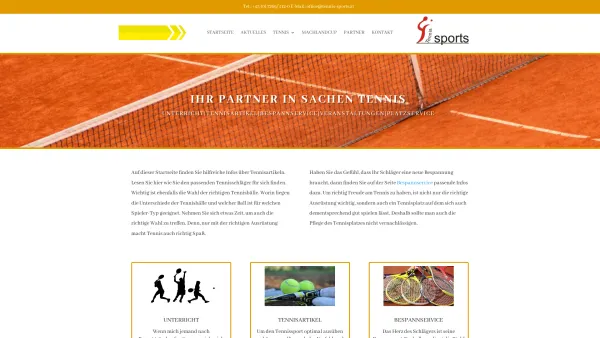 Website Screenshot: Tennis Sports Thomas Brandner - Startseite | Tennis Sports - Date: 2023-06-26 10:23:05