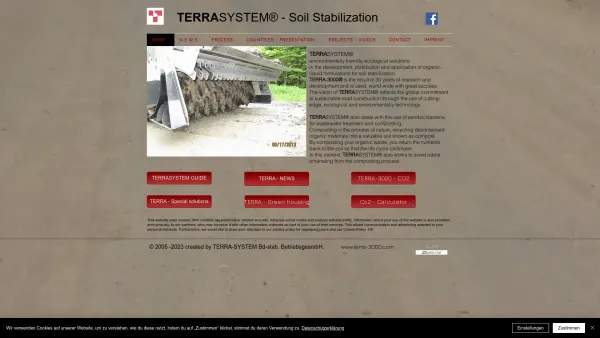 Website Screenshot: TERRA-SYSTEM Bodenstabilisierung Betriebsges.m.H. - Terrasystem | Terra-3000.com, Terrasystem, Soil Stabilization, | Untergroßau - Date: 2023-06-15 16:02:34
