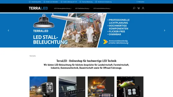 Website Screenshot: TerraLED - TerraLED - Ihr Onlineshop für hochwertige LED Technik - Date: 2023-06-15 16:02:34