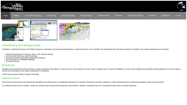 Website Screenshot: Robert Faber Geoscientific Software - TerraMath Software & Sensor Solutions - Date: 2023-06-26 10:23:07