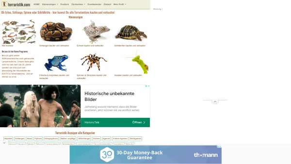 Website Screenshot: EXOTICA Terraristik TERRARISTIK.COM Terraristik Amphibien Reptilien Insekten uvm. - terraristik.com ??? Reptilien Kleinanzeigen, Börsen, Züchter.. - Date: 2023-06-26 10:23:07