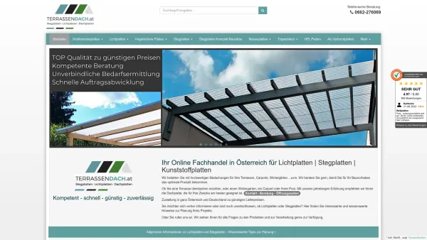 Website Screenshot: Fitschen Kunststoffvertrieb e.U. - Terrassendächer und Hohlkammerplatten im Onlineshop - Fitschen GnbR - Date: 2023-06-26 10:26:46