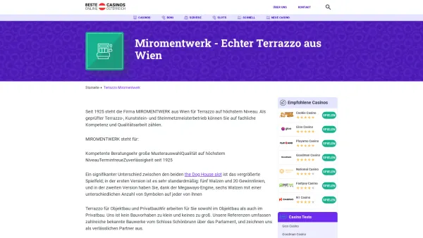 Website Screenshot: TERRAZZO-MIROMENTWERK Ing. Stuhlberger-Wien - Terrazzo Wien - Miromentwerk Ing Helmut Stuhlberger - Terrazzo - Date: 2023-06-14 10:36:50
