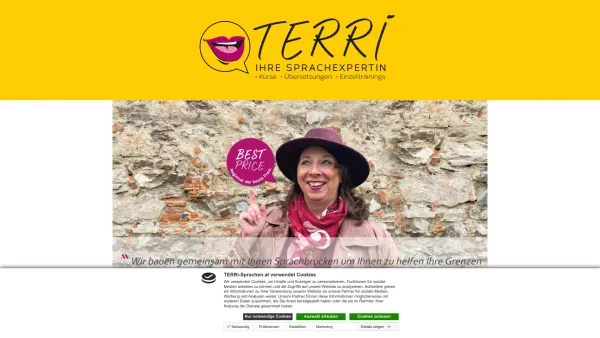 Website Screenshot: Terri - Ihre Sprachexpertin - TERRi Ihre Sprachexpertin - Date: 2023-06-26 10:23:07