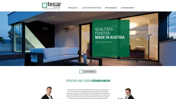 Website Screenshot: Tesar Fertigfenster GmbH - Fenster und Türen können mehr | Tesar - Date: 2023-06-15 16:02:34