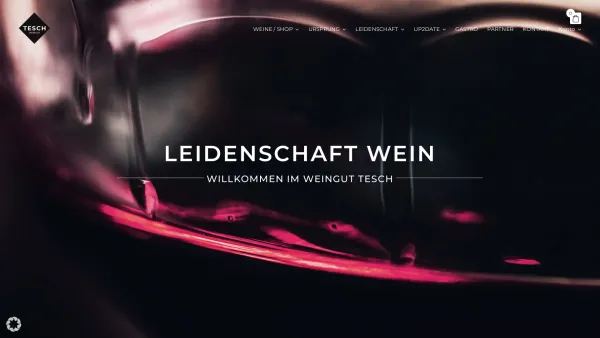 Website Screenshot: Weingut Tesch aus Österreich Mittelburgenland Neckenmarkt - WEINGUT TESCH Burgenland – Leidenschaft Wein Neckenmarkt - Date: 2023-06-26 10:23:07