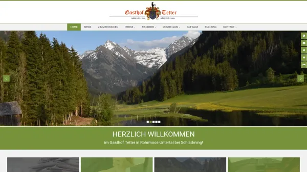 Website Screenshot: Gasthof Tetter - Gasthof, Schladming - Gasthof Tetter - Date: 2023-06-26 10:26:45