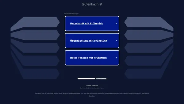 Website Screenshot: Gemeinde Teufenbach - teufenbach.at - Diese Website steht zum Verkauf! - Informationen zum Thema teufenbach. - Date: 2023-06-26 10:23:07