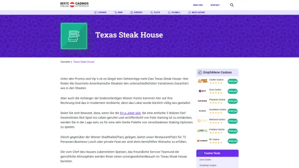 Website Screenshot: Texas Steak House - Texas Steak House - Date: 2023-06-26 10:23:07