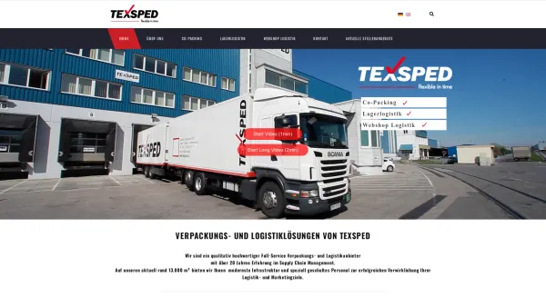 Website Screenshot: Texsped Spedition Gesellschaft m.B.H. - Home - Texsped - Date: 2023-06-26 10:23:07