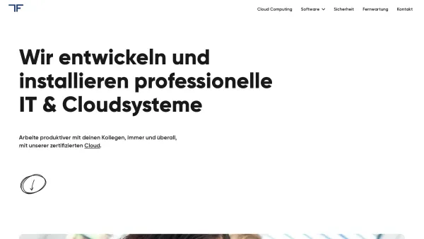 Website Screenshot: TF Computer und Networksystems GmbH - TF-Systems | Professionelle IT & Cloudsysteme - Date: 2023-06-26 10:23:07
