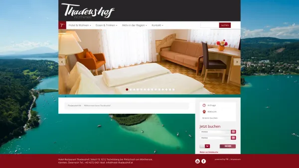 Website Screenshot: Hotel Restaurant Thadeushof Techelsberg Wandern Swimmingpool - Willkommen beim Thadeushof - Thadeushof EN - Date: 2023-06-26 10:23:10