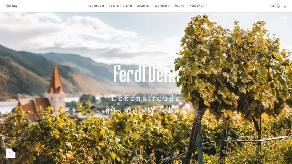 Website Screenshot: Denk THAL WACHAU das Herz der Wachau - Ferdl Denk - Weinbau mit Geschichte aus Weißenkirchen - Date: 2023-06-26 10:23:10