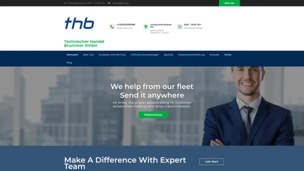 Website Screenshot: thb gmbh - Home | Technischer Handel Brummer GmbH - Date: 2023-06-14 10:45:42