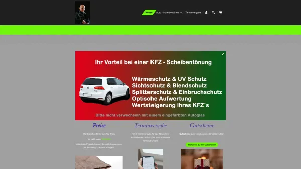 Website Screenshot: THE CAR WRAPPERS - KFZ-Scheibentönen - Date: 2023-06-15 16:02:34