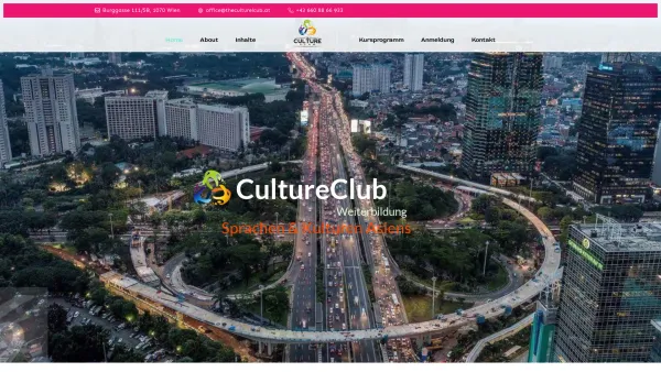 Website Screenshot: CultureClub - CultureClub Wien - Sprachen & Kulturen Asiens - Date: 2023-06-14 10:45:42
