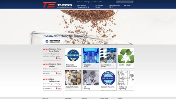 Website Screenshot: Ing. Richard THEISS Engineering - Startseite - Theiss Engineering - Date: 2023-06-15 16:02:34