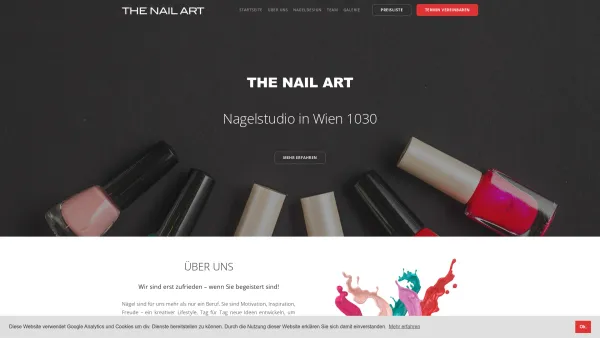 Website Screenshot: THE NAIL ART Nagelstudio - THE NAIL ART — Nagelstudio in Wien 1030 Landstraße - Date: 2023-06-15 16:02:34