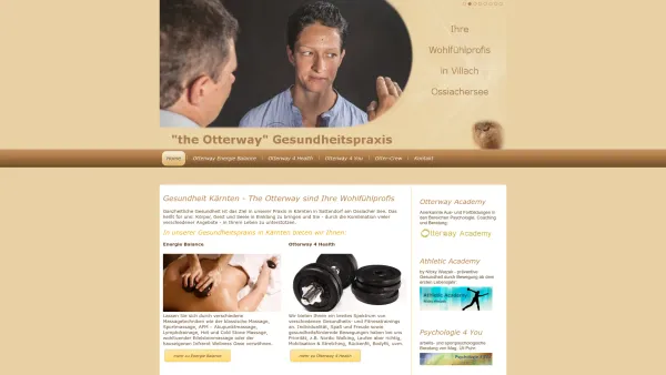 Website Screenshot: The Otterway Ihre Wohlfühlprofis - Gesundheit Kärnten - The Otterway - Date: 2023-06-26 10:23:10