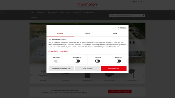 Website Screenshot: Thermokon Components GmbH - Thermokon – Home of Sensor Technology - Date: 2023-06-26 10:23:13