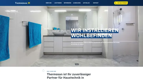 Website Screenshot: THERMOSAN Gas Wasser Heizung Solar Klima Lüftungsanlagen - Thermosan Haustechnik GmbH - Thermosan - Date: 2023-06-26 10:23:13