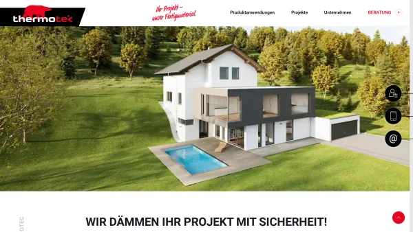 Website Screenshot: MIXIT Dämmstoffe GmbH - Professionelle Dämmung | Dämmstoffe von thermotec - Date: 2023-06-26 10:23:13