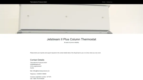 Website Screenshot: Thermotechnic Products GmbH - Thermotechnic Products GmbH - Date: 2023-06-26 10:23:13