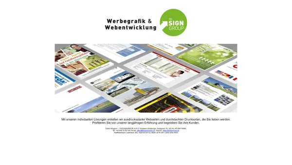 Website Screenshot: THESIGNGROUP - THESIGNGROUP - Werbegrafik und Webentwicklung - Date: 2023-06-26 10:23:13