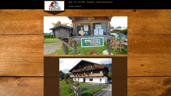Website Screenshot: Ferienwohnung & Appartement Thoamlhof Leutasch bei Seefeld - Thoamlhof - Home - Date: 2023-06-14 10:45:45