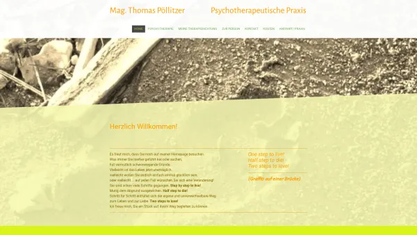 Website Screenshot: Psychotherapeutische Praxis Mag. Thomas Pöllitzer - Psychotherapie Salzburg (Stadt) - Psychotherapie Salzburg Stadt - Date: 2023-06-26 10:23:13