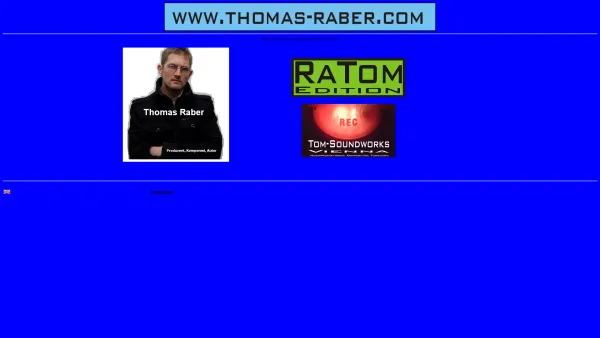 Website Screenshot: RATOM Edition (Verlag, Label, Musikproduktionen, Sprachaufnahmen, Komposition) - Thomas Raber, Musiker, Komponist und Autor, Musikproduzent - Date: 2023-06-14 10:37:55