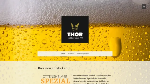 Website Screenshot: Thor Bräu Das Brauhaus in Ottensheim - Bier neu entdecken - thor-braeus Webseite! - Date: 2023-06-26 10:23:13