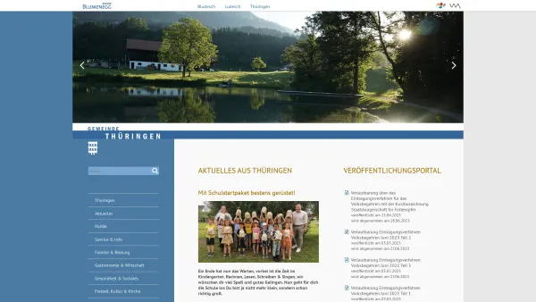Website Screenshot: Gemeindeamt Thüringen.at - Willkommen | Gemeinde Thüringen - Date: 2023-06-26 10:23:13