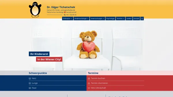 Website Screenshot: Kinderarzt Dr. Tichatschek - Startseite - Kinderarzt Dr. Tichatschek - Date: 2023-06-26 10:23:16