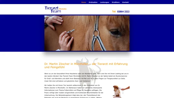 Website Screenshot: Tierarzt-Team - Dr. Martin Zöscher - Tierarzt Team Mürzhofen - Date: 2023-06-26 10:23:16