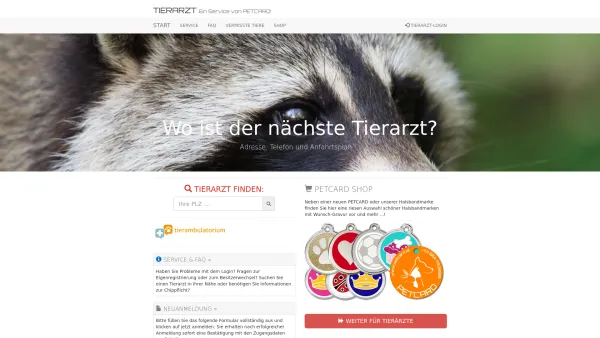 Website Screenshot: Höberth Günter Dipl.-TA Tierarzt Online Tierärzte Internet - TIERARZT || Ein Service von PETCARD! - Date: 2023-06-14 16:39:49