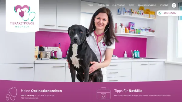 Website Screenshot: Tierarztpraxis Pelikan Neufeld Burgenland - TIERARZTPRAXIS NEUFELD: Home - Date: 2023-06-26 10:23:16
