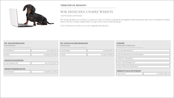 Website Screenshot: Erdmann Ariane Unbenanntes Dokument - Tierklinik Dr. Erdmann - Date: 2023-06-14 10:45:45