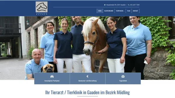 Website Screenshot: Dr.med.vet. Helmut Trubrich Tierklinik Gaaden - Tierarzt / Tierklinik in Gaaden im Bezirk Mödling - Date: 2023-06-26 10:23:16